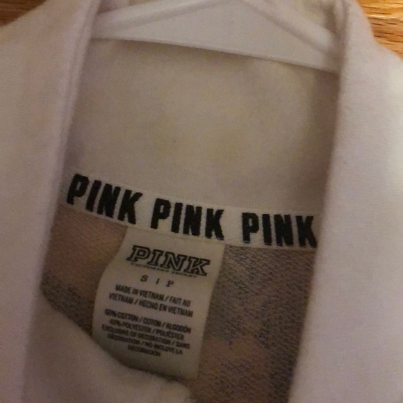 Pink White Quarter Zip - Picture 2 of 4